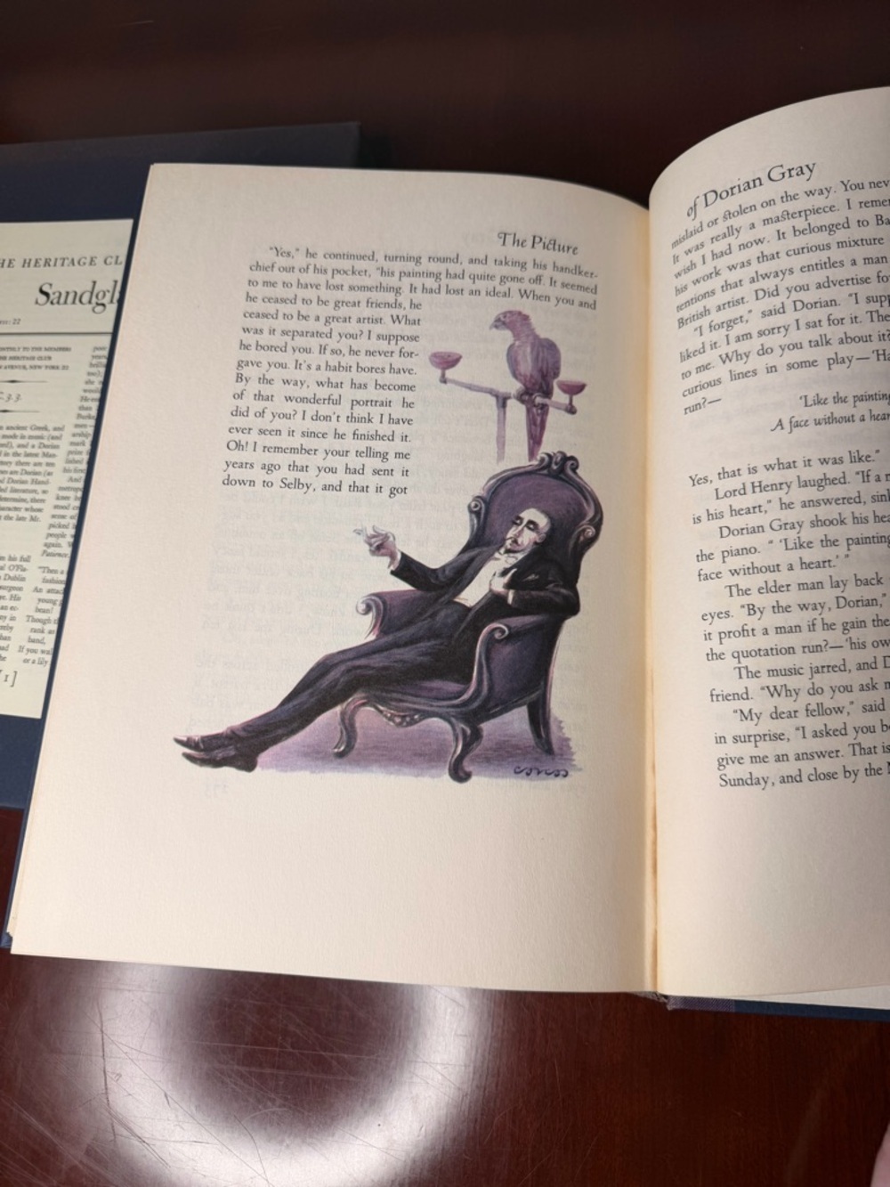 Oscar Wilde Heritage Press Illustrated Hardcover The Picture of Dorian Gray - Picture 11 of 12